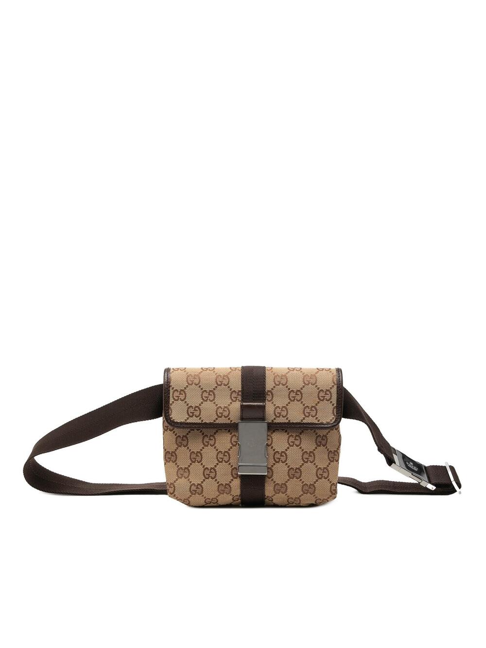 Gucci Gg Canvas Belt Bag Pre-Loved #365439G49B